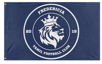 Fredericia Tamil Football Club - Bigger Logo flag (FTC)
