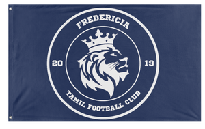 Fredericia Tamil Football Club - Bigger Logo flag (FTC)