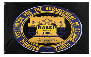 NAACP flag (MEMBER: Calvert Wright)