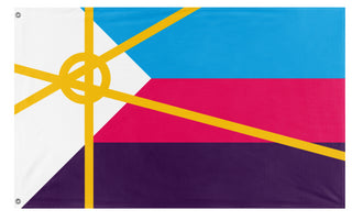 Polyamory Anarchism Pride flag (Rhiza)