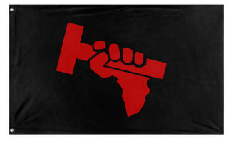 Communist Africa Hammer flag (Joy Frown Rhiza Clown)