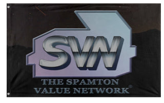 SPAMTON VALUE NETWORK (SPAMTON SWEEPSTAKE$) flag (Spamton G. Spamton)