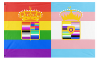 Austria-Hungary Pride Flag fixed flag (Mayoman + TheGalaxyWings)