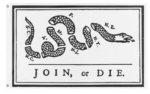 Join Or Die Gadsden flag (Revolutionary War)