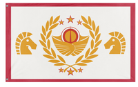 Imperial Standard of the Solar Empress (MLP/EAW fan creation) flag (Light Shine)