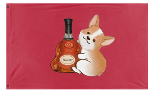 Henny x Corgi flag (Sanka)