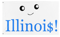 totally serious illinois flag def not a joke at all ;3 flag (Me :))