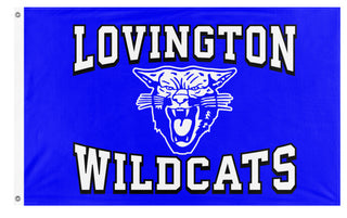 Lovington Wildcats Football  flag (Lovington Wildcats)