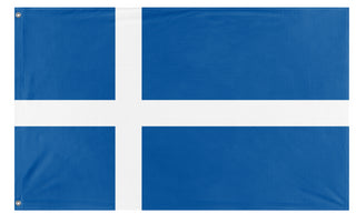 Icelandic republican flag (snow)