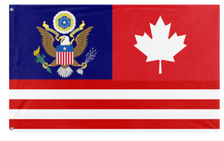 USA Canada 51st state flag (DT )