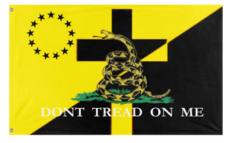 Anarco Capitalist Christian  Gadsden  flag (DT)
