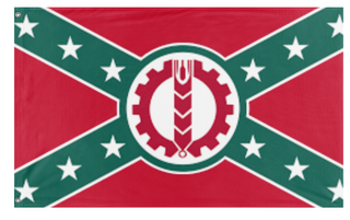 Confedrate Socilast States of Mexico flag (DT)