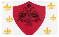 la grand Empire of Freeland flag (ORION REED AND WILLEY GREY)