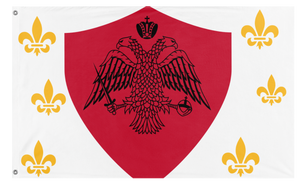 la grand Empire of Freeland flag (ORION REED AND WILLEY GREY)