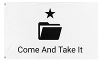 Come And Take It (3D-printing) (White) flag (Founding Fathers)