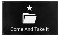 Come And Take It (3D-printing) (Black) flag (Founding Fathers)