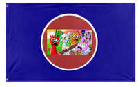 Courtyard china flag (1956-1963)