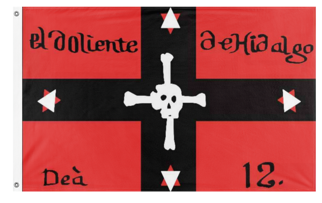 The Doliente Hidalgo flag (Mexican Insurgents In 1812) – Flagmaker & Print