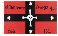 The Doliente Hidalgo flag (Mexican Insurgents In 1812)