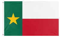 Mexican State Flag Of Tejas Redesign flag (Maximus Santiago Guerrero Carranza)