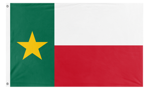 Mexican State Flag Of Tejas Redesign flag (Maximus Santiago Guerrero Carranza)