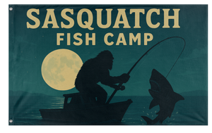 Sasquatch Fish Camp flag (BSwafford)