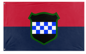 A mockup of the custom flag '99th RD  flag' on a white background