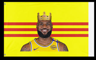 A mockup of the custom flag 'td flag' on a white background