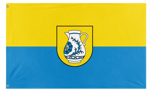 A mockup of the custom flag 'Schrezheim flag' on a white background