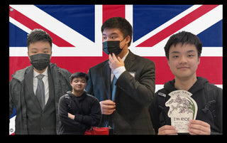 A mockup of the custom flag 'Woonited Kingdom flag' on a white background