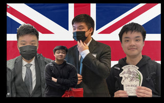 A mockup of the custom flag 'Woonited Kingdom flag' on a white background