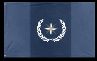 A mockup of the custom flag 'Bloxian flag' on a white background