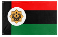 A mockup of the custom flag 'UAE empire flag' on a white background