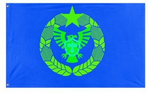A mockup of the custom flag 'Econation flag' on a white background
