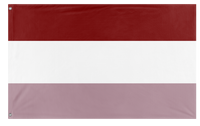 A mockup of the custom flag 'National Queer Flag' on a white background