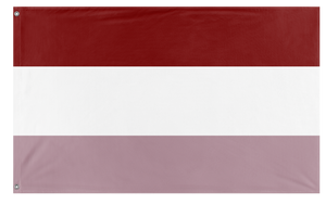 A mockup of the custom flag 'National Queer Flag' on a white background