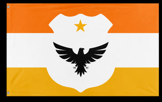 A mockup of the custom flag 'Hambantota flag' on a white background