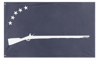 A mockup of the custom flag 'United Steppe Republic flag' on a white background