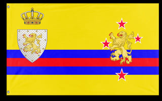 A mockup of the custom flag 'judah flag' on a white background