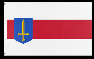 A mockup of the custom flag 'a flag' on a white background