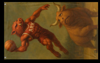 A mockup of the custom flag 'yogurt flag' on a white background