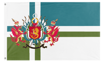 A mockup of the custom flag 'Aniceile34 flag' on a white background