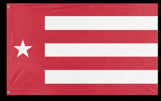 A mockup of the custom flag 'Default flag' on a white background