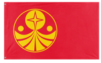 A mockup of the custom flag 'Galactic Empire - Foundation flag' on a white background
