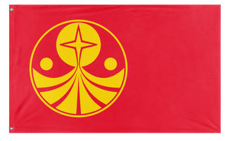 A mockup of the custom flag 'Galactic Empire - Foundation flag' on a white background