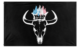 A mockup of the custom flag 'recalcitrant flag' on a white background