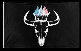 A mockup of the custom flag 'recalcitrant flag' on a white background