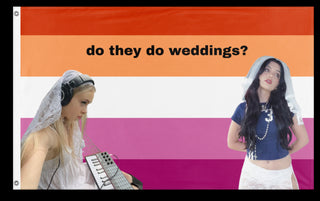 A mockup of the custom flag 'lessi x erin flag' on a white background