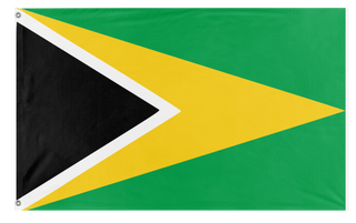 A mockup of the custom flag 'Flag of Republic of Altis and Stratis flag' on a white background