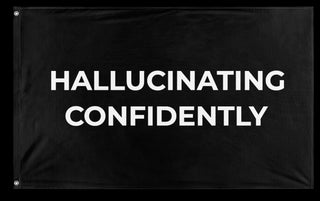 A mockup of the custom flag 'HC flag' on a white background